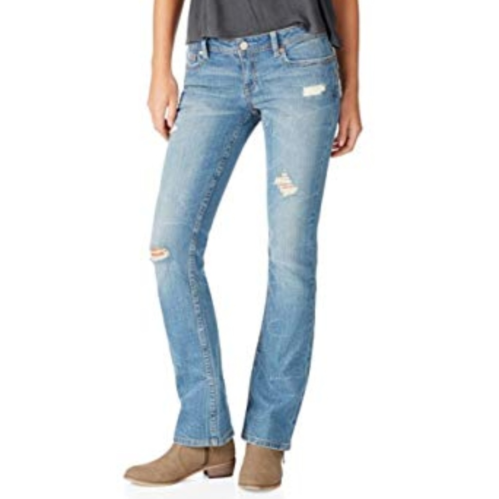 Aeropostale Chelsea Distressed Skinny Bootcut Juniors 9/10 NWT